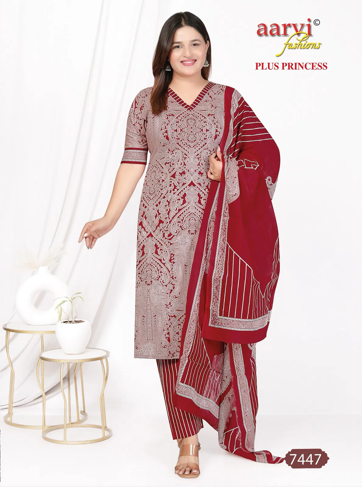 Plus Princess Vol 4 By Aarvi Printed Cotton Readymade Dress Exporters In India